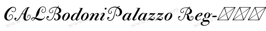 CALBodoniPalazzo Reg字体转换
